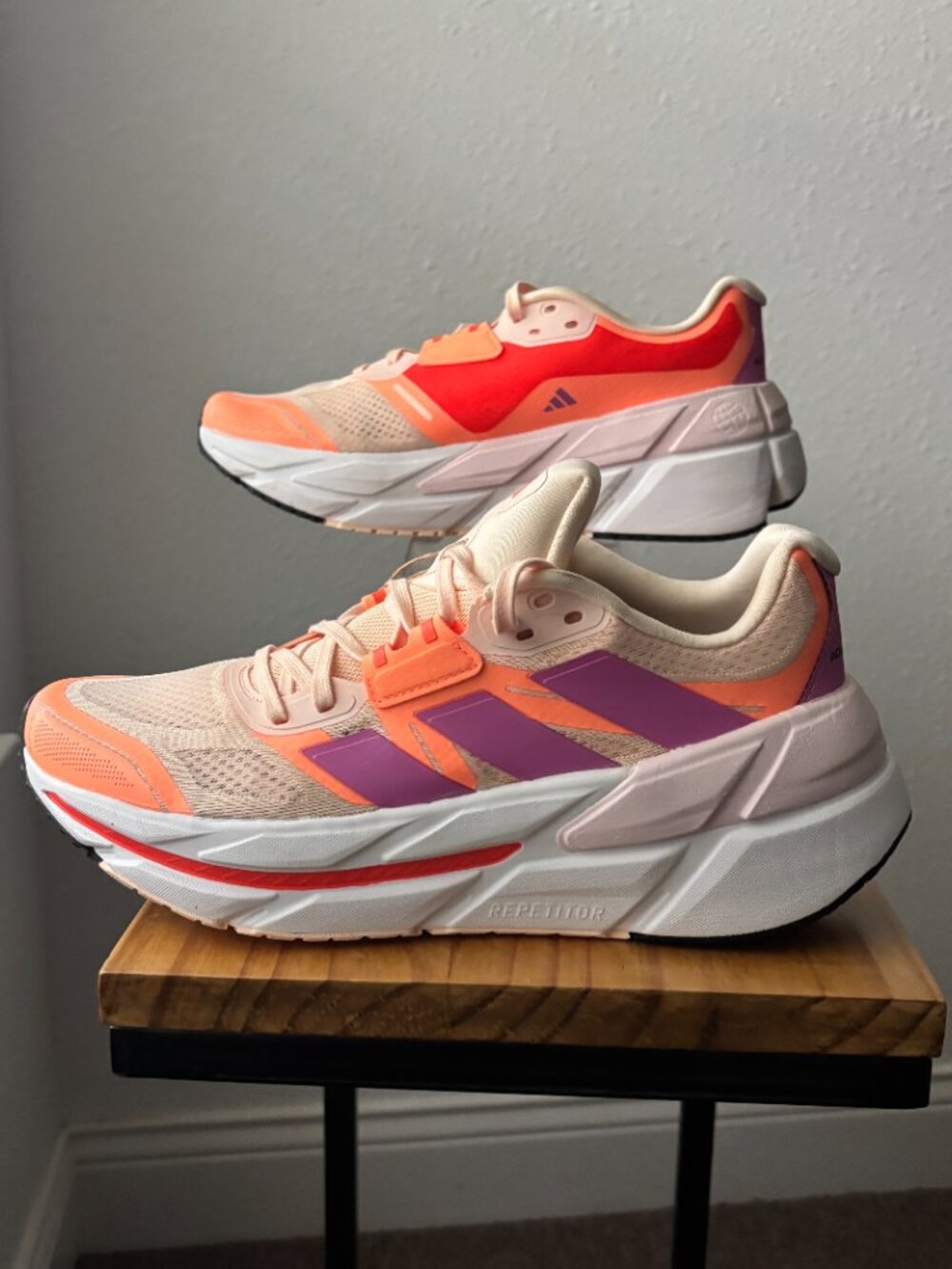 adidas Adistar CS Womens Running Shoes Size 10.5 GY1701 Bliss Orange Lilac
